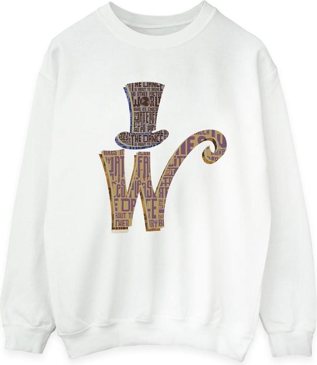 Willy Wonka & the Chocolate Factory W Logo Hat Sweatshirt (XL)