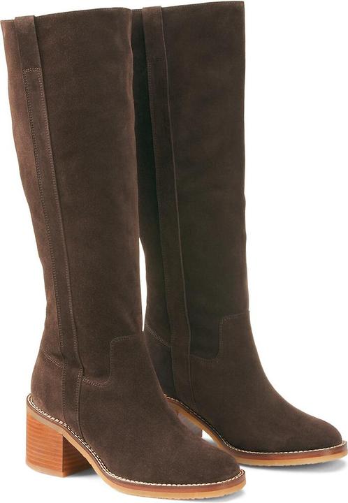 Actual product image La Redoute Collections Suede leather boots (40)