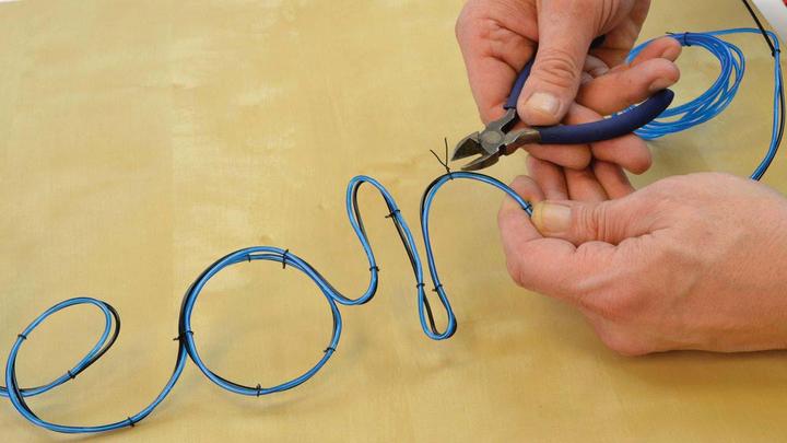 Produktbild TOP Neon Leuchtschrift blau