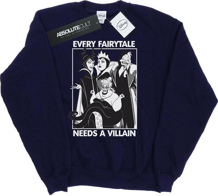 Actual product image Disney Boys Every Fairy Tale Needs A Villain Sweatshirt (152, 158)