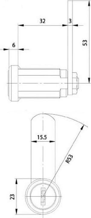 Actual product image Burg Wächter ZS 86 Lever cylinder keyed alike