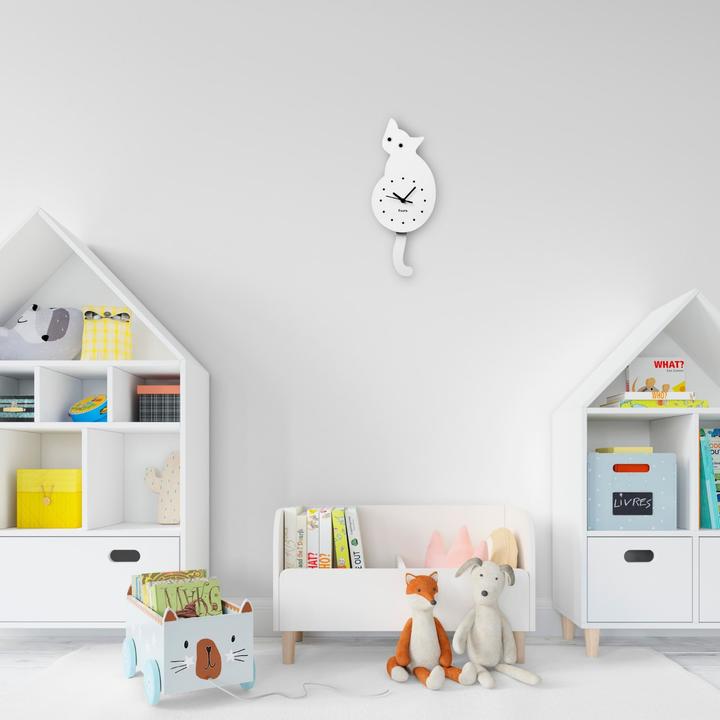 Immagine prodotto Fisura Orologio a forma di gatto bianco