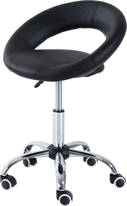 Image du produit Homcom Tabouret à roulettes réglable en hauteur