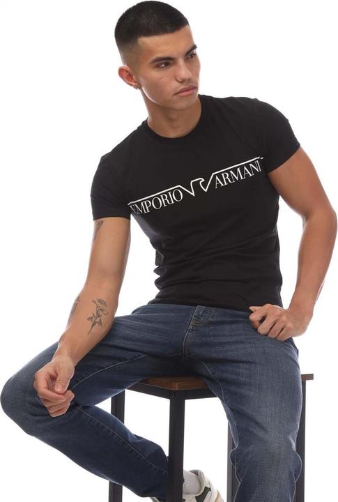 Actual product image Emporio Armani Mens Crew Neck T-Shirt (L)