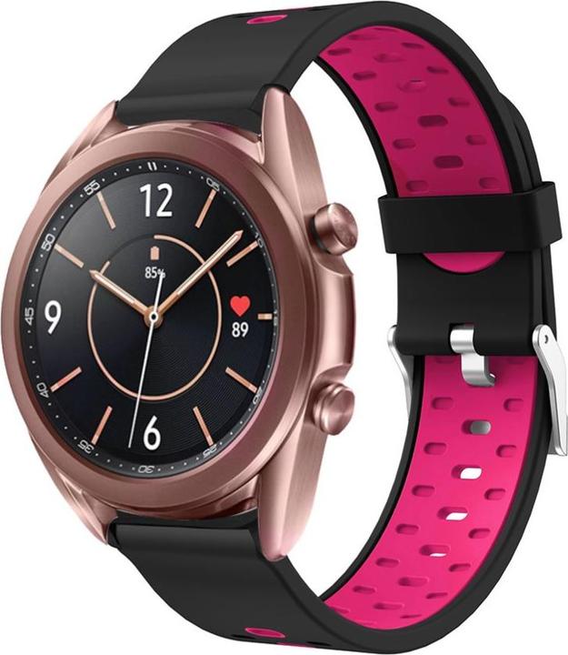 Immagine prodotto Cover-Discount Bracciale di ricambio in silicone da 20 mm BI-color rosa (20 mm, Silicone)
