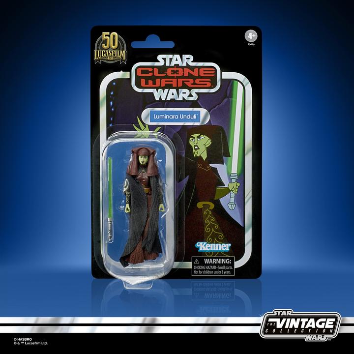 Produktbild Hasbro Star Wars Clone Wars The Vintage Collection Actionfigur Luminara Unduli VC215