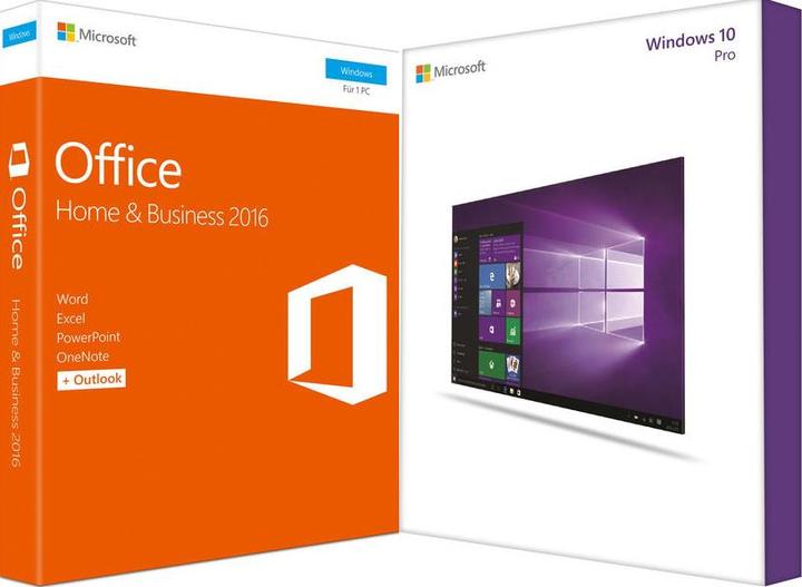 Produktbild Microsoft Windows 10 Pro OEM + Office Home & Business 2016