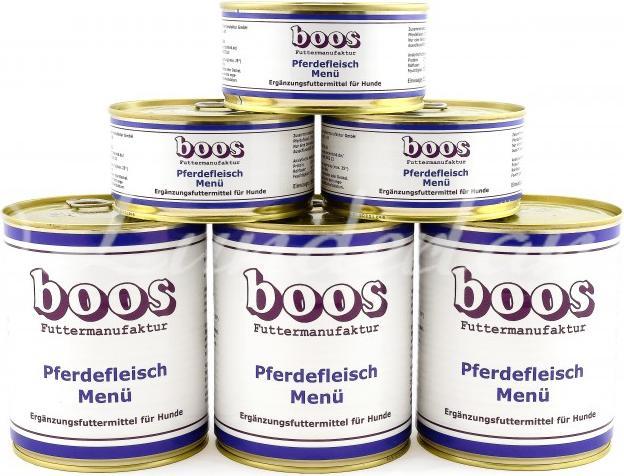 Produktbild Lunderland Boos Dose-Menü Pferdefleisch (Adult, 5 Stk., 4000 g)