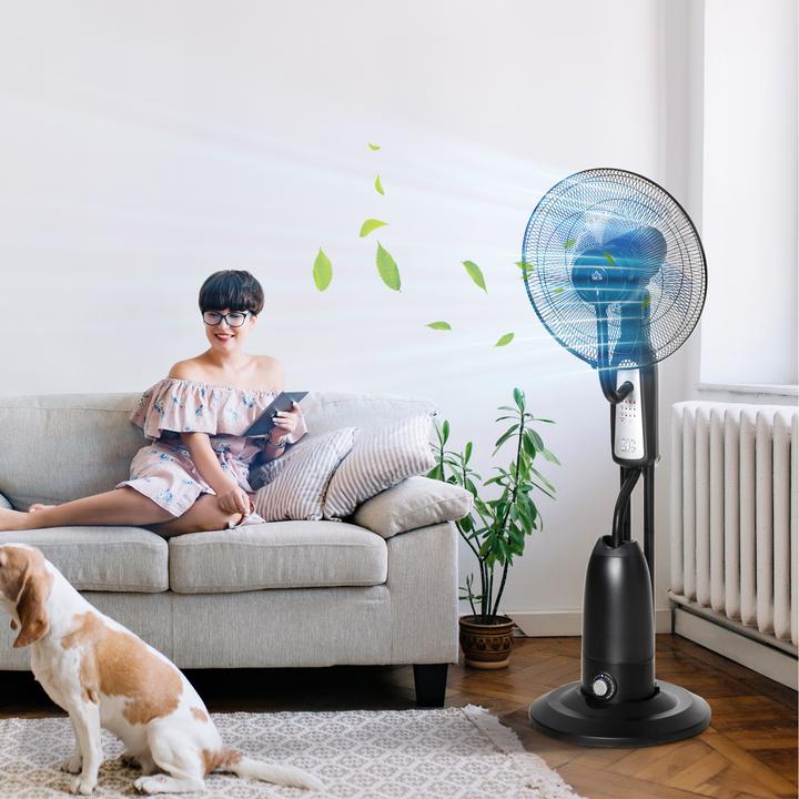 Immagine prodotto Homcom Ventilatore a piedistallo con spruzzatore d'acqua