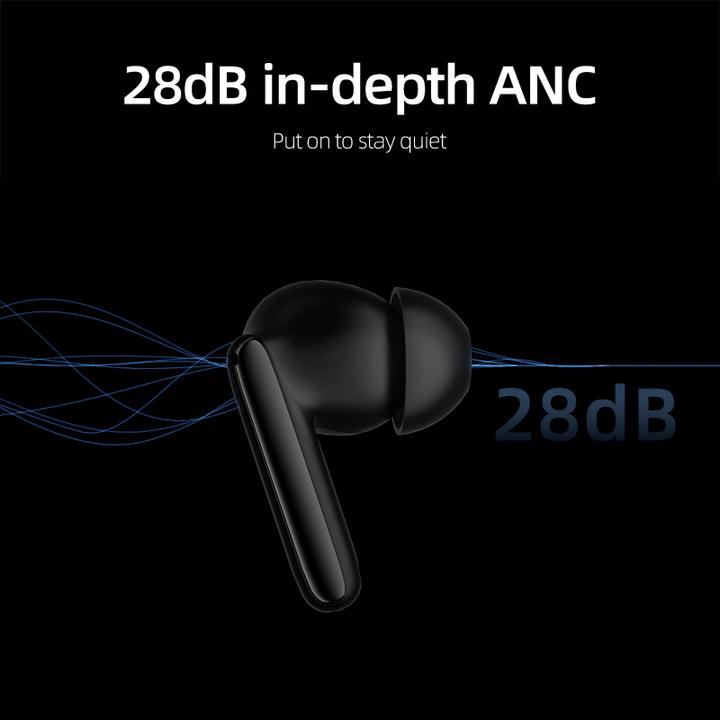 Image du produit QCY Écouteurs intra-auriculaires sans fil T13 ANC 2 TWS - noir (ANC, 7 h, Sans fil)