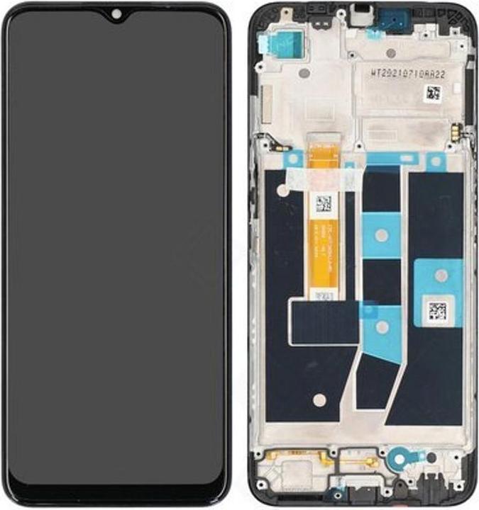 Actual product image OPPO LCD + Touch + Frame for CPH2269 A16, A16s - black