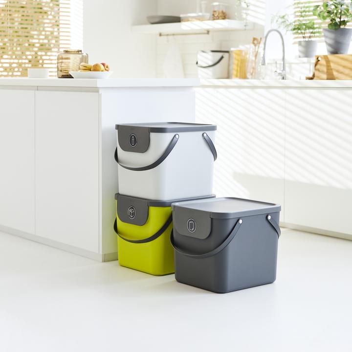Image du produit Rotho Seau de recyclage Albula 40 l, blanc (40 l)