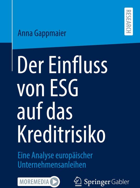 Immagine prodotto Der Einfluss von ESG auf das Kreditrisiko (Tedesco, Anna Gappmaier, 2024)