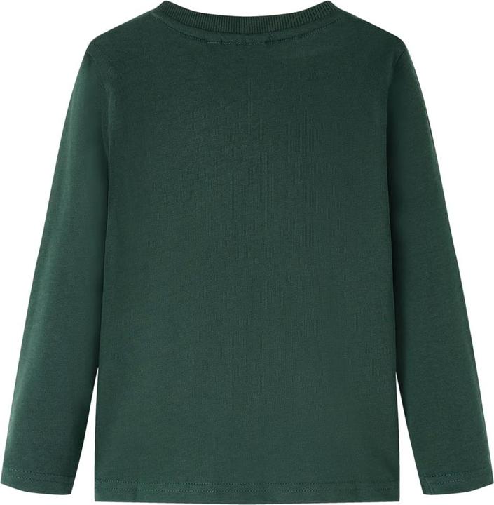 Immagine prodotto VidaXL Camicia a maniche lunghe per bambini verde scuro 116,Materiale: 100 (116)