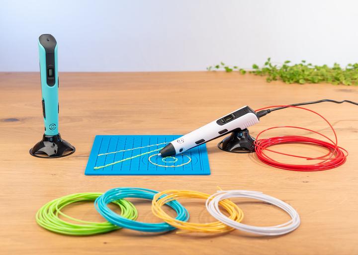 Actual product image Monox 3D pen Big Pack, starter set incl. filaments, silicone mat, template booklet - blue