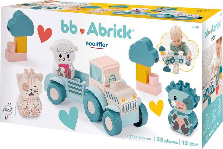 Actual product image Abrick Ecoiffier Baby Mein erster Traktor mit lustigen Tieren