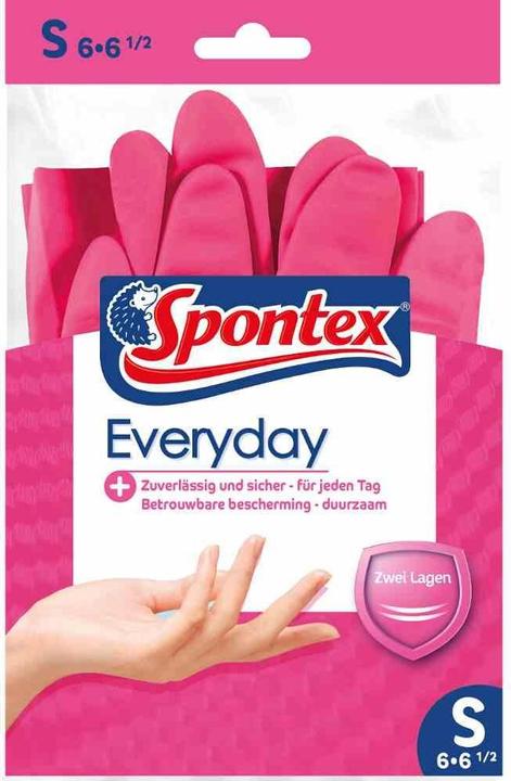 Spontex Glove "Everyday", colour: pink, size: 6,5-7 (6, 6.5, S)