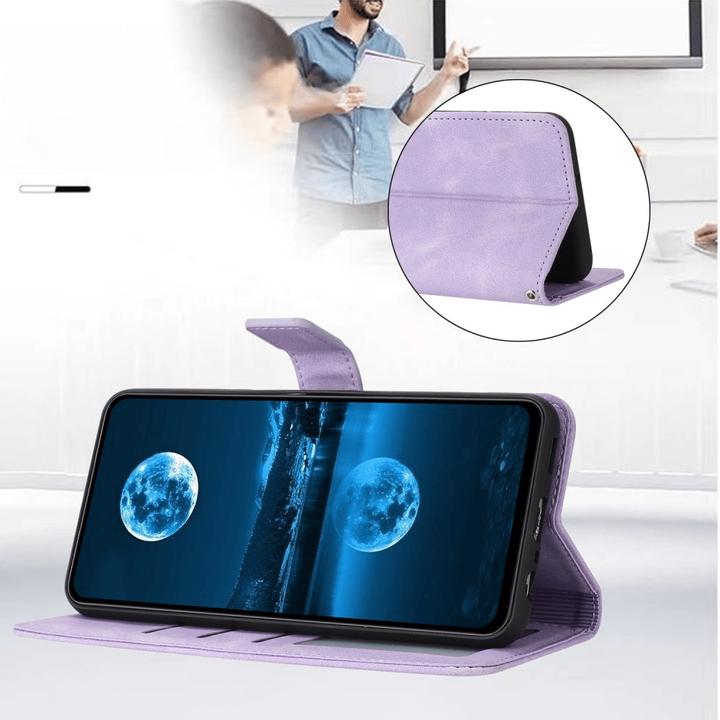Actual product image Cover-Discount Galaxy A55 - Suede look case in vintage design (Samsung Galaxy A55)