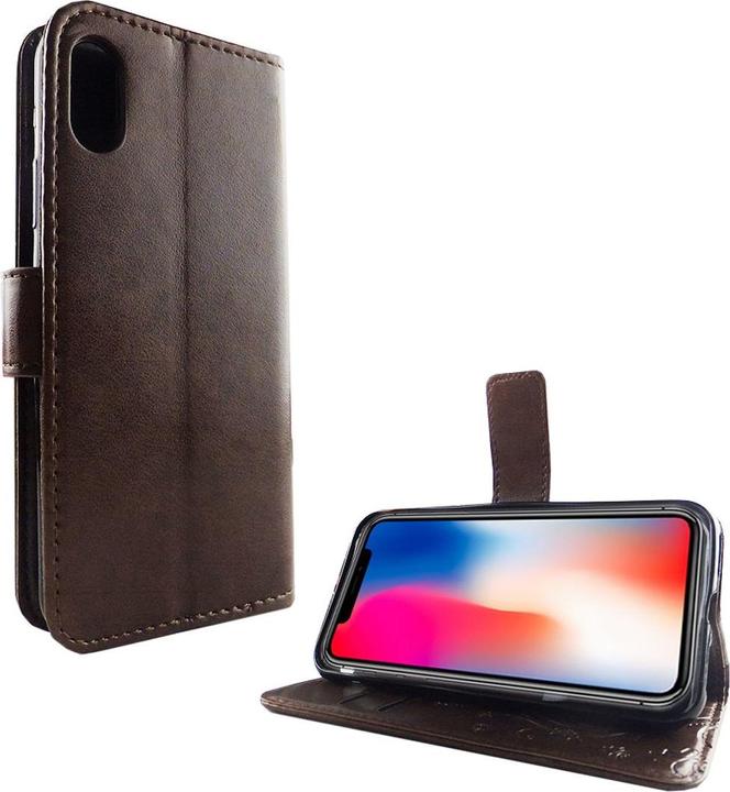 Produktbild König Design Hülle Handy Schutz für Apple iPhone X Case Cover Tasche Wallet Etui Handyhülle (Apple iPhone X)