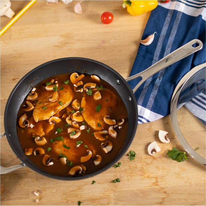 Actual product image Kuhn Rikon Easy Pro Sauté-Pfanne (28 cm, Frying pan, Aluminium, Stainless steel)