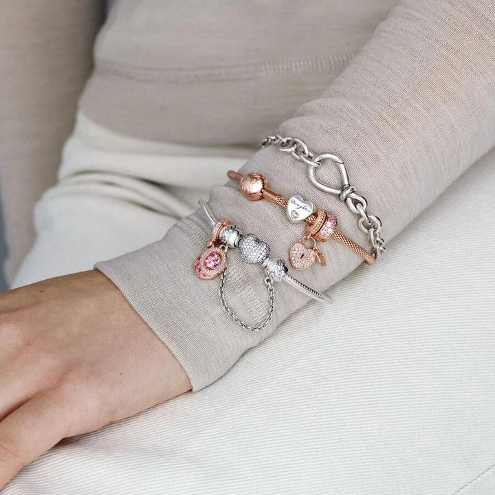 Immagine prodotto Pandora Bracciale con chiusura a cuore (20 cm, Argento)