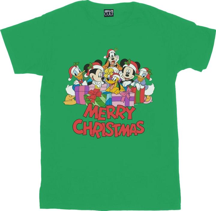 Actual product image Disney Mens Mickey Mouse And Friends Christmas T-Shirt (L)