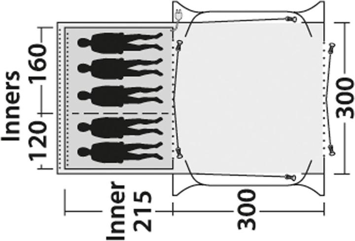 Produktbild Outwell Milestone Nap Air Drive-Away Tent (Tunnelzelt, 0.02 kg, 4 Personen)