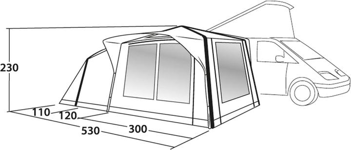 Produktbild Outwell Milestone Nap Air Drive-Away Tent (Tunnelzelt, 0.02 kg, 4 Personen)