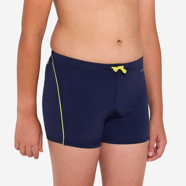 Nabaiji Badehose Boxer Jungen - 100 Plus dunkelblau