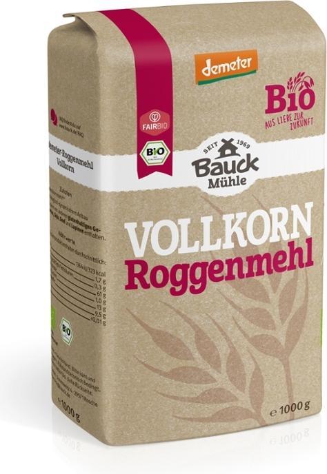 Bauckhof V! Roggenmehl Vollkorn fein (1000 g)