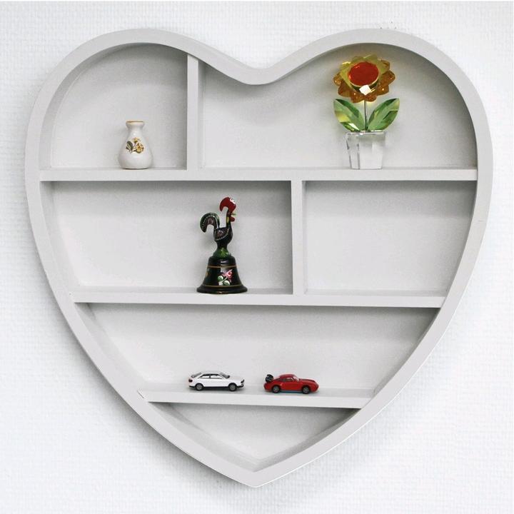 Immagine prodotto Safe Cuore di scaffale in legno (40 x 4 x 40 cm)