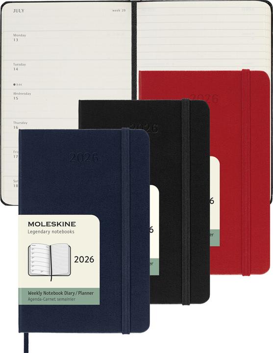 Actual product image Moleskine Taschenagenda Weekly (A6, English)