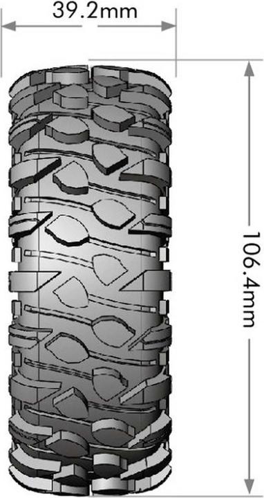 Actual product image Louise cr-rowdy 1.9 class 1 supersoft only tyre with insert for crawler (2)