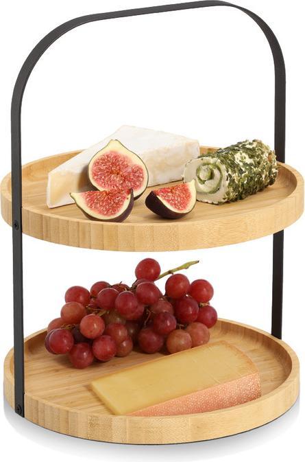 Actual product image Zeller Present Etagere Bambus Metall ø 25x33 cm