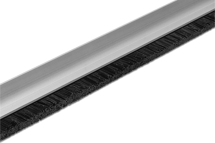 Actual product image Delock Brush strip 20 mm with aluminum profile angled (Felt gliders, 1 Piece)