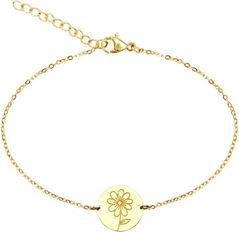 Produktbild HCA Armband - "Your Flower" - Edelstahl vergoldet - Gänseblümchen (20 cm, Edelstahl)