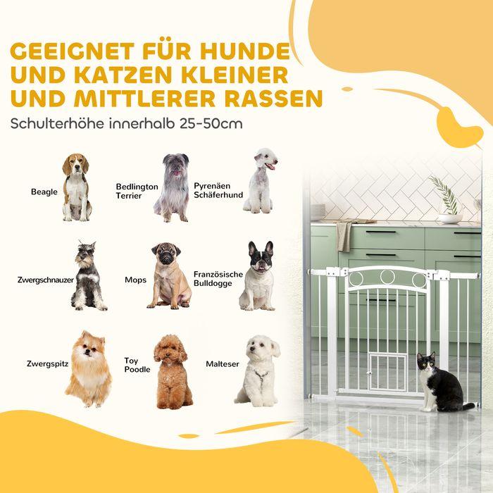 Actual product image Swisshandel24 Türschutzgitter, 76-104 cm Treppengitter, Treppenschutzgitter, Treppenschutz
