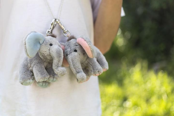 Actual product image Schaffer -Pendant Elephant "BabySugar" blue