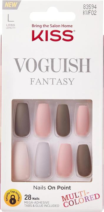 Immagine prodotto Herba Kiss Voguish Nails - Chill Out (Unghie artificiali, Marrone, Rosa)