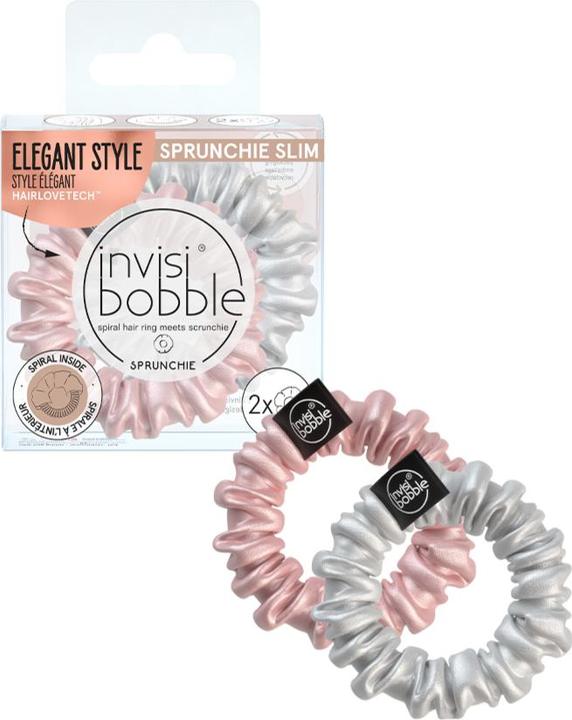 Produktbild Invisibobble Sprunchie Slim Bella Chrome 2 Stk (Haargummi)
