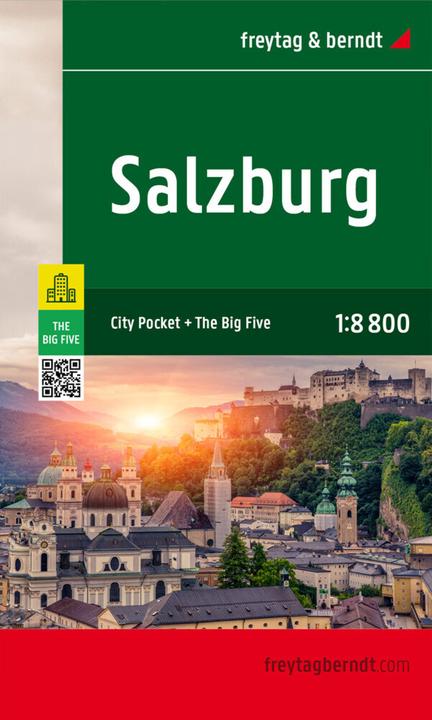 Produktbild Salzburg, Stadtplan 1:8.800, freytag & berndt. Salzbourg. Salisburgo Salzburgo