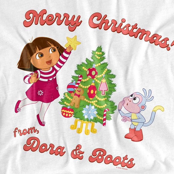 Produktbild Dora The Explorer Happy Holidays TShirt (S)