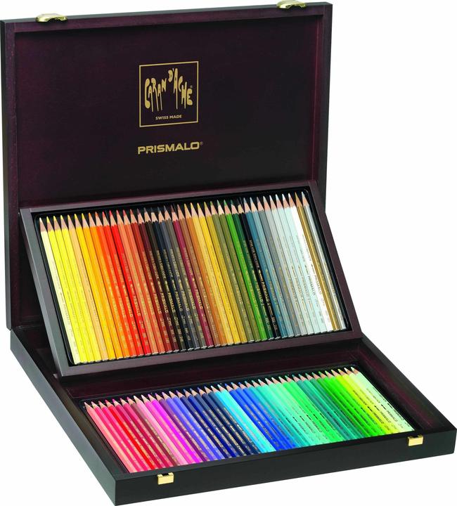 Caran d'Ache Prismalo Aquarelle Holzkoffer (Multicoloured, Wood, 80 x)