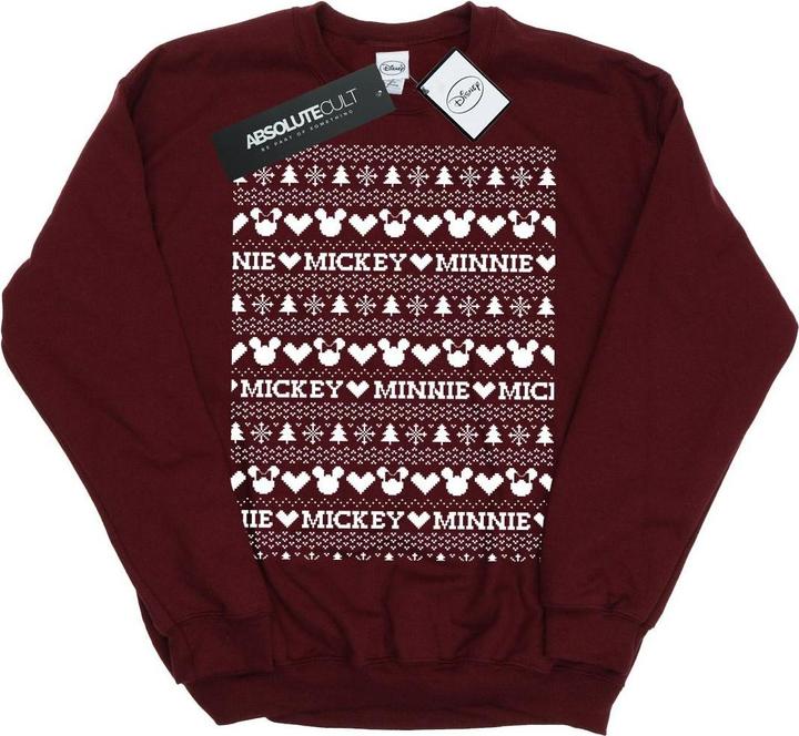 Image du produit Disney - Sweat MICKEY AND MINNIE CHRISTMAS FAIR ISLE - Fille (128)