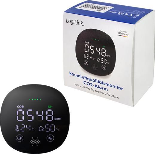 Productafbeelding LogiLink CO2-meter, temperatuur- en vochtigheidsindicator
