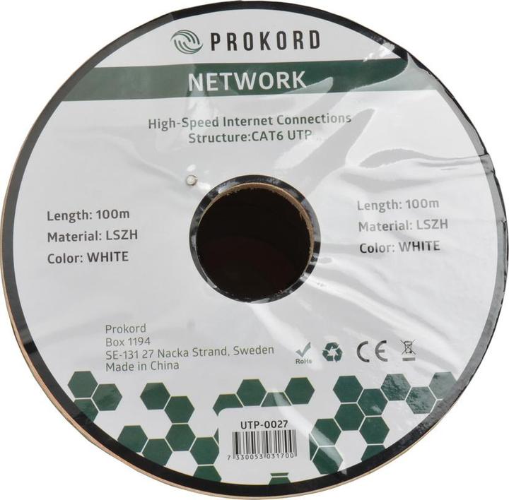 Image du produit Prokord UTP-0106 (U/UTP, CAT6a, 100 m)