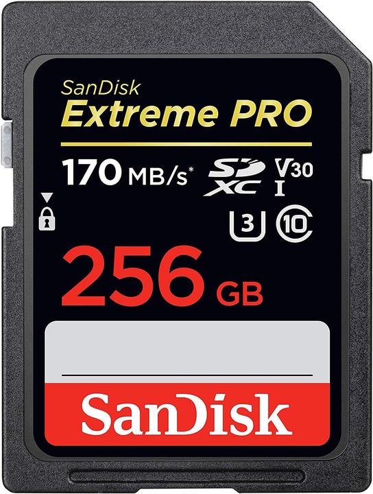 SanDisk Extreme Pro SDXC U3 (256 GB, SDXC, U3, UHS-I)