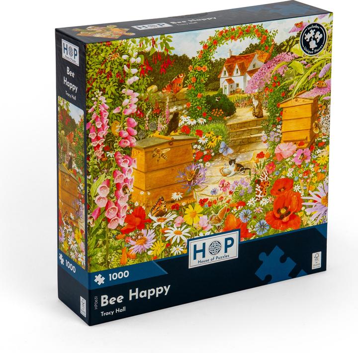 Immagine prodotto The House of Puzzles Puzzle 1000 pieces Bee Happy (1000 pezzi)