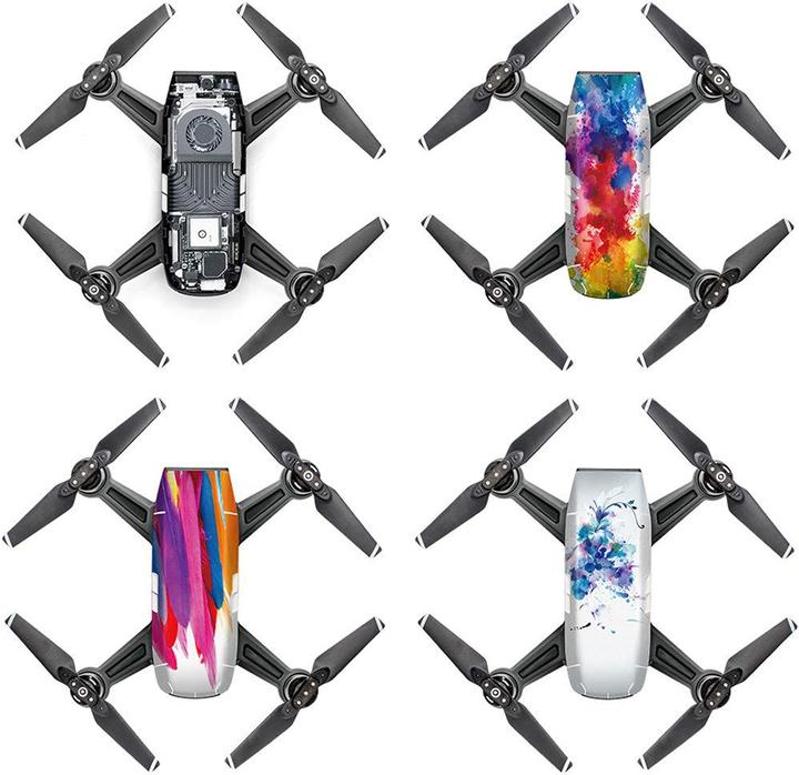 Actual product image DJI 4 Pack Skin (Drone skins, DJI Spark)
