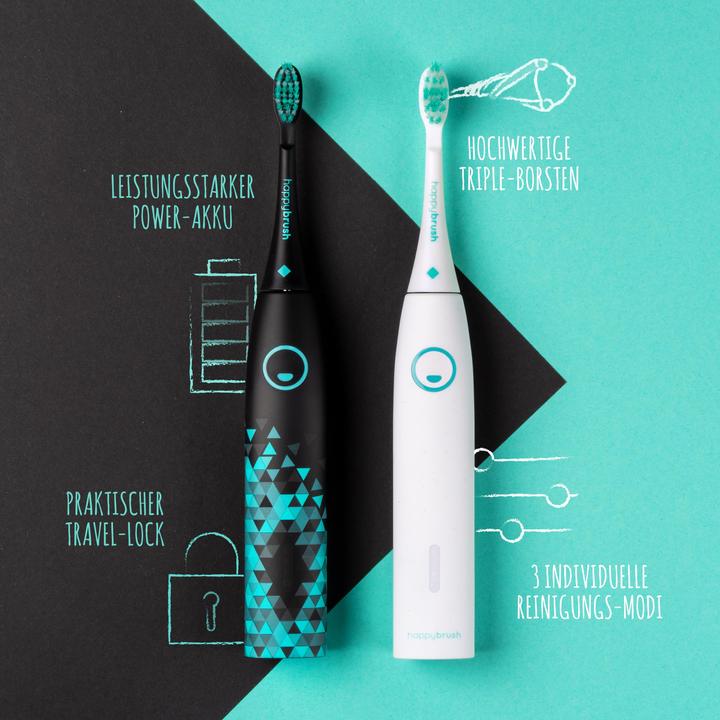 Produktbild happybrush StarterKit Schall Vibe 3 (Schallzahnbürste)
